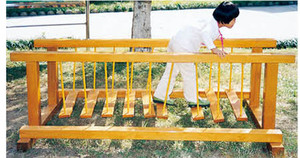 Jeux amusants Pont en bois, Pont de jardin en bois, Pont en corde de terrain de jeu en bois pour enfants en plein air - Product Image 6