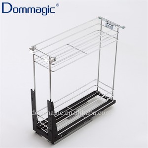 High Quality Two-Layer Kitchen Cabinet <strong>Drawer</strong> with Clip-on Pull-Out Sliding <strong>Wire</strong> <strong>Baskets</strong> Manufacturer's Storage Solution - Product Image 5
