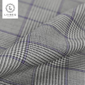 Venta caliente Glen <span class=keywords><strong>Plaid</strong></span> seda peinada traje <span class=keywords><strong>de</strong></span> <span class=keywords><strong>lana</strong></span> para las mujeres - Product Image 5