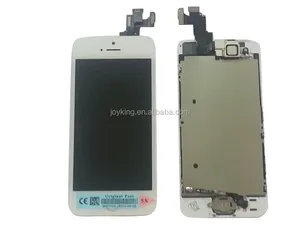 Iphone 5 s için beyaz digitizer lcd paypal