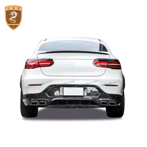 Topca-carrocería de coche, accesorio Adecuado para Mercedes <span class=keywords><strong>GLC</strong></span> clase X253 coupe, difusor de labios delantero de fibra de carbono, kit de carrocería de alerón - Product Image 4