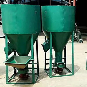 Vertical animal feed mixer and crusher machine/Horizontal poultry grain seed mixing machine