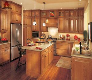Classical Solid Wood <strong>Kitchen</strong> Furniture Sets With <strong>Free</strong> <strong>Standing</strong> <strong>Kitchen</strong> Pantry <strong>Units</strong> - Product Image 3