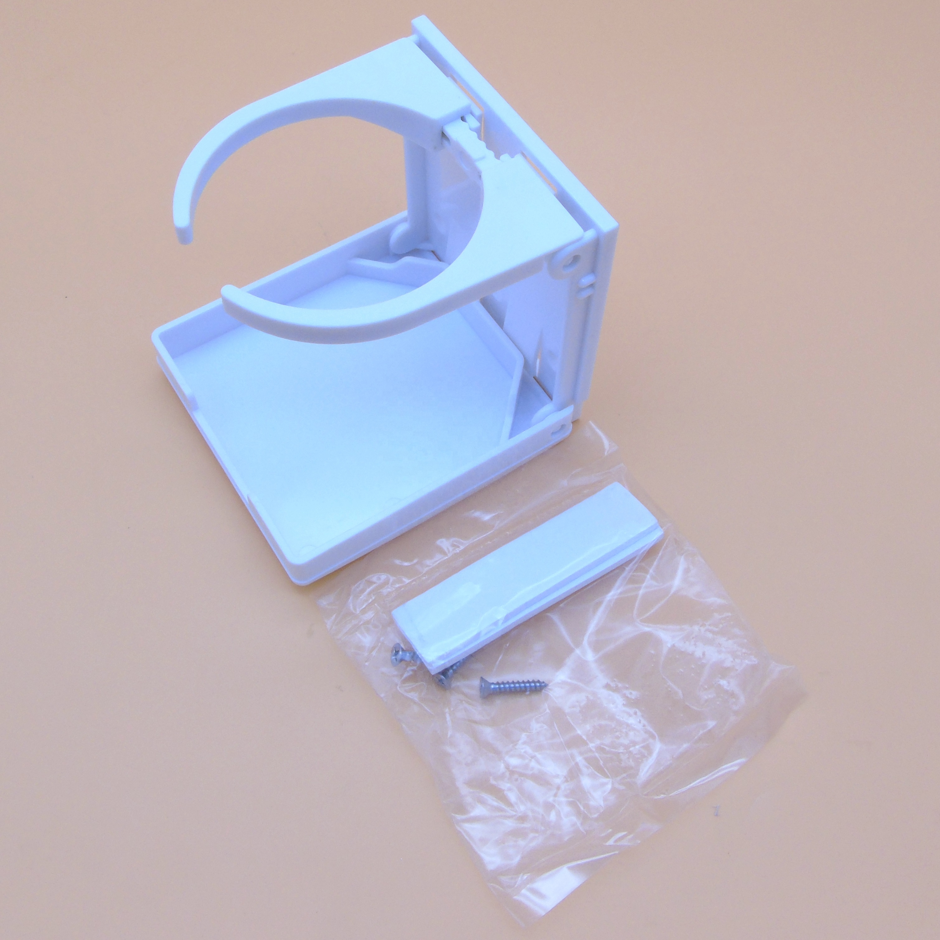 Аксессуары для лодок Xiamen Sunshine Marine, оптовая продажа, Регулируемый белый складной держатель для напитков, подстаканник с одним кольцом для автофургона