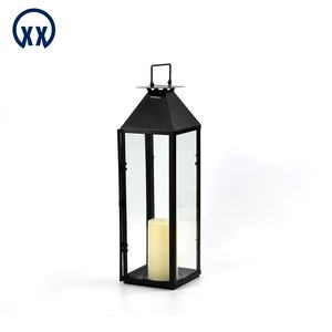 High Quality Iron Retro <strong>Lantern</strong> Indoor/Outdoor Chinese Style LED Hurricane Lamp Glass Classic <strong>Candle</strong> Jar Home Decoration - Product Image 4