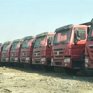 יד שנייה כרייה כבד Howo 6X4 dump משאית עם גדול גוף, משמש dump משאית 6X4 8X4 howo