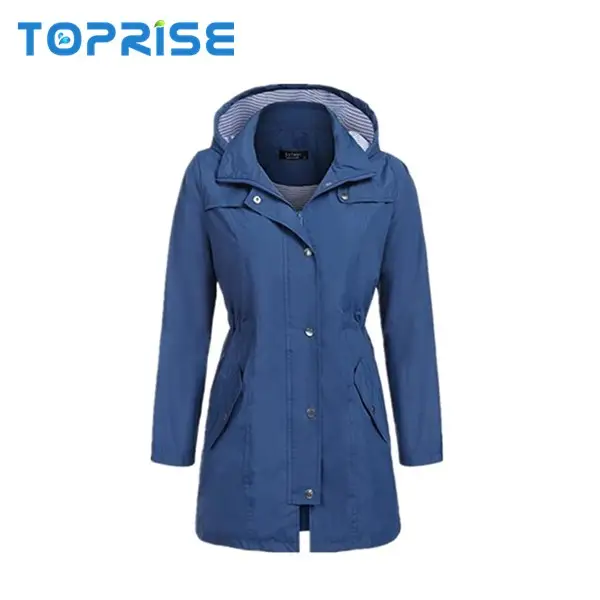 2022 stylish waterproof ladies nylon raincoats