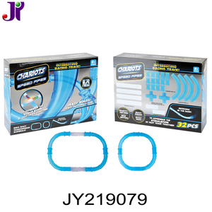 27 pièces 2.4G Télécommande Laser Char Piste Voiture Jouet Électronique Voiture Vitesse Tuyaux Jouet <span class=keywords><strong>de</strong></span> Piste <span class=keywords><strong>De</strong></span> <span class=keywords><strong>Course</strong></span> - Product Image 5