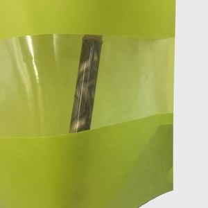 Túi Giấy Kraft Trắng Có Thể Tháo Rời Được Với Cửa Sổ Doy Pack Túi Giấy Gạo Trà Xanh Bao Bì Phân Hủy Sinh Học - Product Image 5