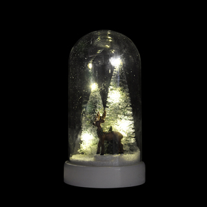 OEM decorativo sereno cupola di <span class=keywords><strong>vetro</strong></span> cloche con base e luci a led - Product Image 2