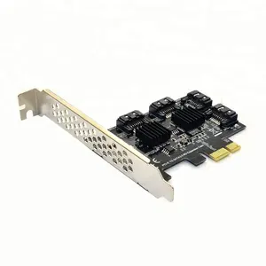 2018最新PCIE pci express pci-e x1转4口SATA III SATA 3.0主机转换器控制器适配卡