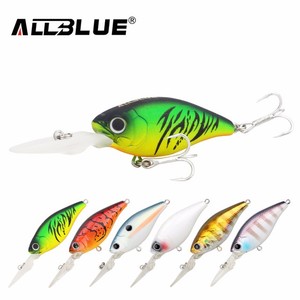 AllBlue Suspending Deep Diving Crankbait Señuelos de pesca 8.2g 5cm Wobblers realistas con 8 # Owner Hooks peche isca artificial - Product Image 1