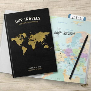 Đen Bìa Cứng Tùy Chỉnh Máy Tính Xách Tay Du Lịch Nhật Ký Kế Hoạch - Product Image 6
