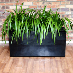Planteur de jardin <span class=keywords><strong>rectangulaire</strong></span> en fibre de verre, pot moderne, léger, haute résistance, durable, vente en gros d'usine, livraison directe - Product Image 4