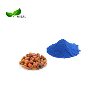 Puur natuurlijk hoogwaardig kruidenextract Gardenia fruit blauw poeder, extractie met ethanol & water, vacuüm verpakt in vat