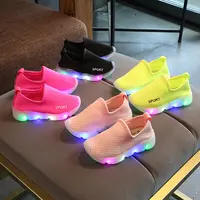 รองเท้ามีไฟ Led สำหรับเด็ก,รองเท้าผ้าใบเรืองแสงสำหรับเด็ก