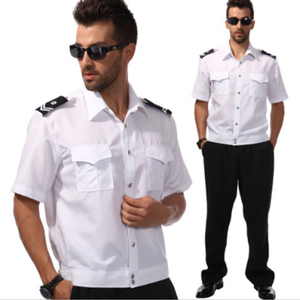 Uniforme de Seguridad para Hombre BOSHI, Uniforme de Oficina Blanco/Gris de Poliéster/Algodón para Verano - Product Image 3