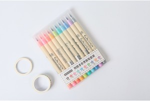 <span class=keywords><strong>Set</strong></span> di Pennarelli Colorati Fabricolor con Punta Morbida per Calligrafia - Product Image 5