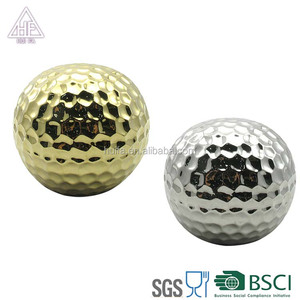 Boule de Noël de style européen Décoration intérieure Articles de décoration plaqués céramique argent et or - Product Image 4