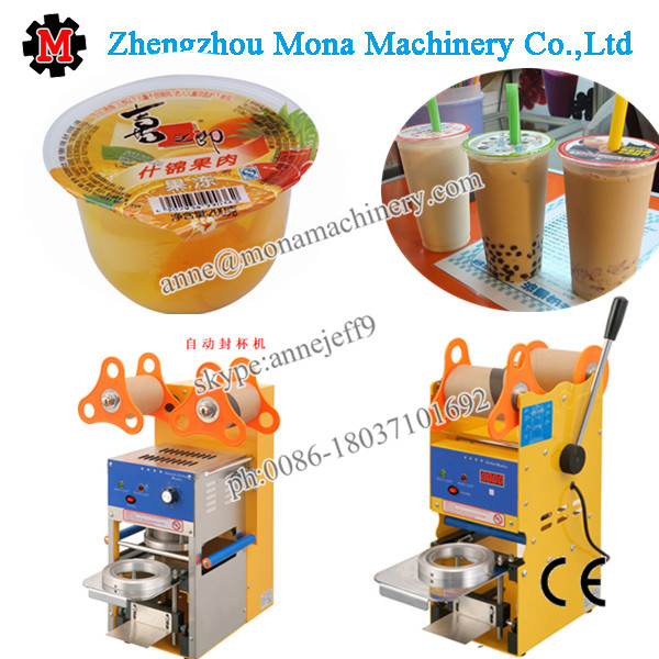 自動プラスチックカップシーリングマシン | ジュースカップシーリング