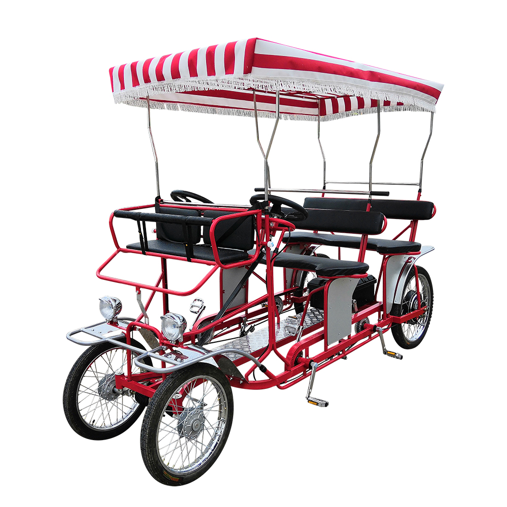 4ที่นั่งผู้ใหญ่เหยียบ4ล้อ Quadricycle ชมเซอร์เรย์จักรยานสำหรับขาย