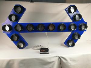 Barre lumineuse de signalisation <span class=keywords><strong>LED</strong></span> de type flèche ambre pour camion, montage en surface - Product Image 4