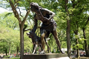 Sculpture de chien de chasse en bronze, 160 cm de haut, 200 kg, moulage personnalisable, décoration de jardin - Product Image 2