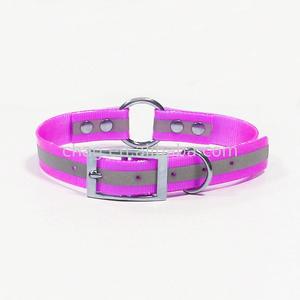 Collar de Perro de PVC TPU Reflectante de Nuevo Diseño Cómodo, Ajustable y Personalizable, Accesorio de Caza para Mascotas con Anillo Central en O - Product Image 4
