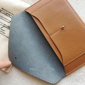 Sac <span class=keywords><strong>en</strong></span> <span class=keywords><strong>cuir</strong></span> véritable cousu à la main, Style Vintage pour femmes, Mini <span class=keywords><strong>pochette</strong></span> pour cartes, étui à enveloppe - Product Image 5