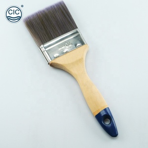 Jeu de pinceaux de peinture avec manche en bois, 20 pièces, kit avec ceinture plate, coloris violet - Product Image 6