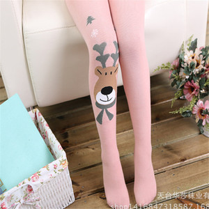 Collants pour enfants avec broderie mignonne de mouflon, collants pour petites filles - Product Image 2