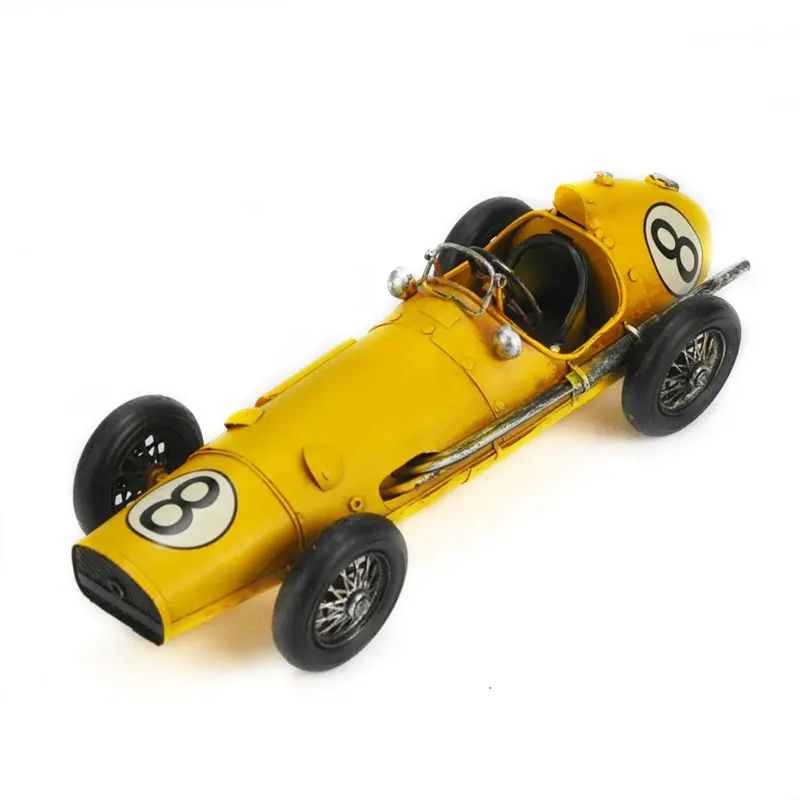 Wholesale High Quality Metal Craft Iron Classic Antique Tin Model Car Home Decor Handmade Collectible Racing Cars For Sale