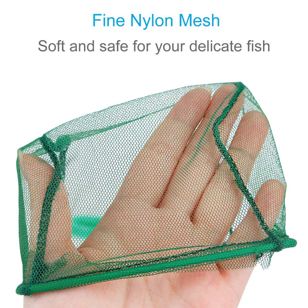 4 Inch Aquarium Net - Fine Mesh Fish Catch Nets with Handle