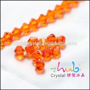 Yiwu venta al por mayor de Color rosa cristal grueso cono doble de bolas - Product Image 4