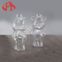 Bouteilles étanches en plastique transparent en forme d'ours pour PVC, flacons de 100ml