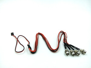 RC Car Truck 4 Led Head & Tail Blanco y Rojo Se <span class=keywords><strong>Enciende</strong></span> para Drift car, Mini savge, Rock Crawler RC4WD por el Receptor - Product Image 3