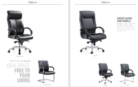 Chaises en cuir de luxe modernes et robustes à dossier haut / fabricant de chaises de direction de bureau / chaise de bureau de luxe
