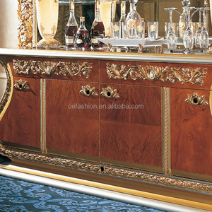 Fabrication de table de luxe, meuble doré avec miroir, Style français, OE-FASHION - Product Image 3