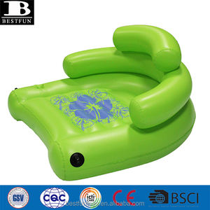Chaise longue de <span class=keywords><strong>piscine</strong></span> <span class=keywords><strong>gonflable</strong></span> en PVC épais personnalisé en plastique durable parc aquatique <span class=keywords><strong>fauteuil</strong></span> îlot avec porte-gobelet pour une utilisation en centre de villégiature - Product Image 5