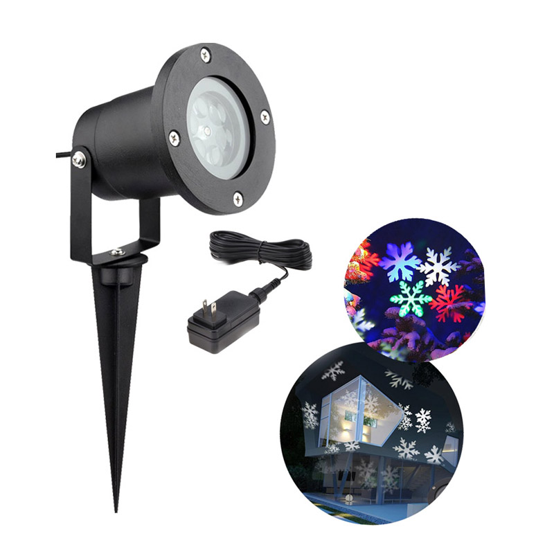 HOTOOK IP65 Waterproof Outdoor LED Lawn light Waterproof Holiday Lighting Garden Christmas Snowflake Projector Solar Lighting