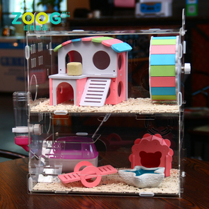 <span class=keywords><strong>Cage</strong></span> en forme de hamster rose, livraison gratuite, très grande, bon marché, pour animaux de compagnie - Product Image 4