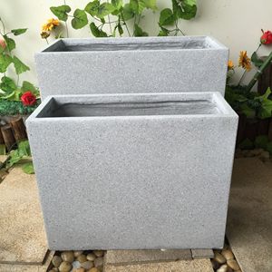 Vasi Quadrati in <span class=keywords><strong>Pietra</strong></span>, <span class=keywords><strong>Fioriera</strong></span> in <span class=keywords><strong>Pietra</strong></span> Fibrosa - Product Image 1