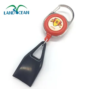 Custom Carabiner סליל תג נשלף עם מחזיק עט