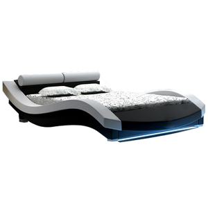 Italian Design Genuine Leather Modern LED <strong>Headboards</strong> for <strong>King</strong> <strong>Size</strong> <strong>Bed</strong> - Product Image 1