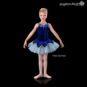 Nouvelle arrivée pétale bleu royal velours giselle <span class=keywords><strong>ballet</strong></span> de danse costume - Product Image 1