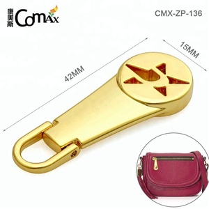 Oro rosa letras <span class=keywords><strong>de</strong></span> metal tirador <span class=keywords><strong>de</strong></span> la cremallera para bolsas <span class=keywords><strong>de</strong></span> ropa - Product Image 6