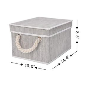 Custom Home Storage Organization Bins Foldable Storage Boxes Fabric For Clothes and Kids Toys