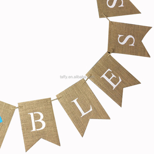 Nueva fiesta <span class=keywords><strong>de</strong></span> comunión Banner bautismo bautizo decoración arpillera <span class=keywords><strong>Dios</strong></span> bendiga banderines suministros <span class=keywords><strong>de</strong></span> decoración para fiestas - Product Image 6