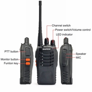 2 pz/lotto BAOFENG BF-888S Walkie Talkie UHF <span class=keywords><strong>Radio</strong></span> bidirezionale Baofeng 888s UHF 400-470MHz 16CH ricetrasmettitore portatile con auricolare - Product Image 2