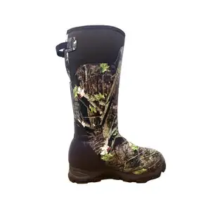 En plein air vente chaude eva semelle sport semelle extérieure avec 800 isolation fermeture éclair hommes randonnée chasse néoprène caoutchouc chaussures de pluie - Product Image 1
